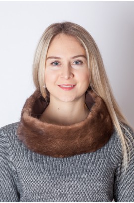 Mink fur neck warmer